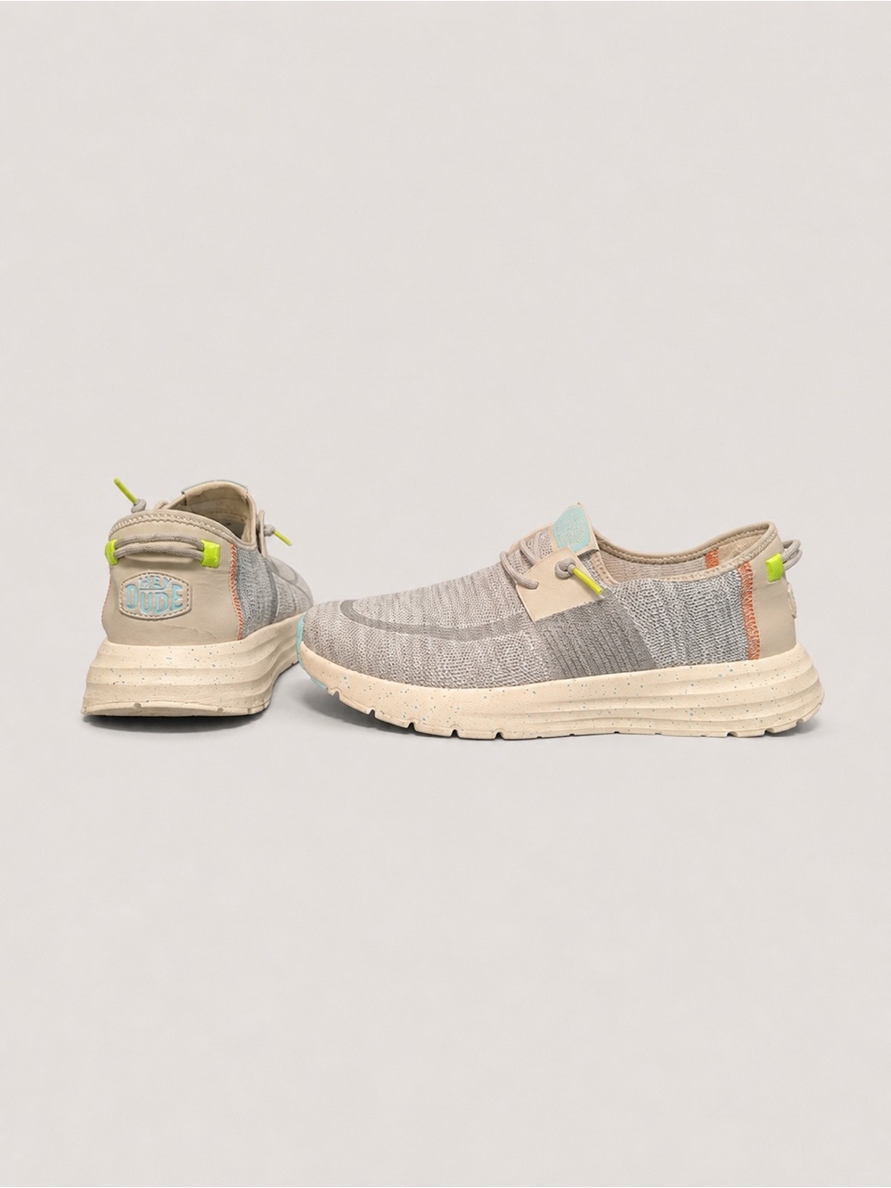 Hey Dude Sirocco W Speckle Gray Knit Slip-On Shoes Women’s 10 EU 41